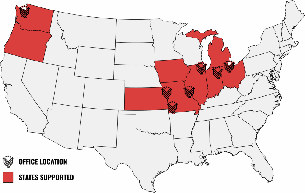 Vs all locations map